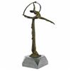 Image 2 : Gymnast Ballerina Trapeze Bronze Sculpture