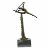 Image 3 : Gymnast Ballerina Trapeze Bronze Sculpture