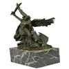 Image 1 : Religious Church Saint St Michael Lucifer Bronze Sculpture