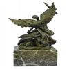Image 3 : Religious Church Saint St Michael Lucifer Bronze Sculpture