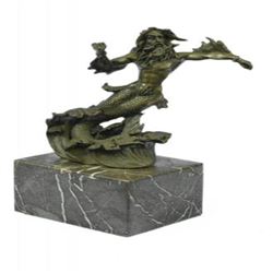 Poseidon or Zeus Bronze Sculpture