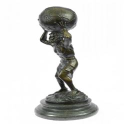 Greek Mythology Atlas Bronze Sculpture