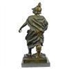 Image 3 : Roman Warrior Le Devoir Bronze Sculpture on Marble Base Statue