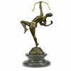 Image 3 : Dianne the Hunter Bronze Statue on Marble Base Sculpture