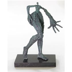 Modern Art Bronze Sculpture on Marble Base Statue