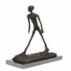Image 1 : Modern Stuck Big Man Walking Bronze Sculpture