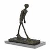 Image 2 : Modern Stuck Big Man Walking Bronze Sculpture
