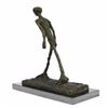 Image 5 : Modern Stuck Big Man Walking Bronze Sculpture