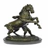 Image 3 : Man With Horse Bronze Sculpture