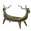 Image 4 : Two Rams Head Candy Dish Bronze Sculpture