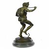 Image 2 : Snake Charmer Bronze Sculpture on Marble Base Figurine