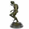 Image 4 : Snake Charmer Bronze Sculpture on Marble Base Figurine