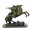 Image 3 : Outlaw Sheriff with Gun on Horse Bronze Statue