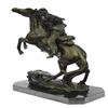 Image 5 : Outlaw Sheriff with Gun on Horse Bronze Statue