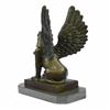 Image 2 : Nude Sphinx Bronze Sculpture on Marble Base Figurine
