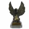 Image 3 : Nude Sphinx Bronze Sculpture on Marble Base Figurine