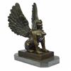 Image 5 : Nude Sphinx Bronze Sculpture on Marble Base Figurine