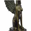 Image 7 : Nude Sphinx Bronze Sculpture on Marble Base Figurine