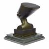 Image 2 : Miniature Nefertiti Bust Egyptian Queen Bronze Sculpture