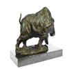 Image 8 : White Rhino Bronze Sculpture on Marble Base Figurine