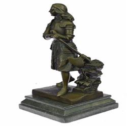 Fremiet French Bronze Sculpture on Marble base Statue