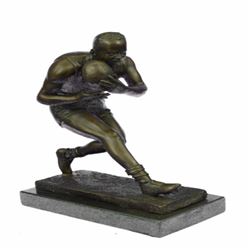 Handcrafted Aussie Rugby Player Bronze Sculpture