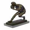 Image 2 : Handcrafted Aussie Rugby Player Bronze Sculpture
