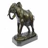 Image 2 : Happy Elephant Indian Sign of Good Luck and Fortune Bronze Sculpture