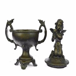 Baby Angel Jewelry Box Bronze Sculpture