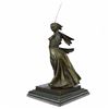 Image 1 : Greek Mythology Athena Female Warrior with Sword Bronze Sculpture