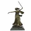 Image 2 : Greek Mythology Athena Female Warrior with Sword Bronze Sculpture