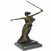 Image 3 : Greek Mythology Athena Female Warrior with Sword Bronze Sculpture