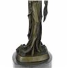 Image 6 : Classical Victorian Woman Lady Feather Bronze Sculpture