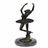 Image 2 : Ballerina Ballet Dancer Bronze Figurine