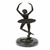 Image 3 : Ballerina Ballet Dancer Bronze Figurine