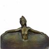 Image 6 : Soaking Dish Tray Nude Female Bronze Statue
