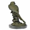 Image 2 : Parrot Bird on Tree Bronze Statue