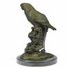 Image 3 : Parrot Bird on Tree Bronze Statue