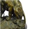Image 8 : Lion and Snake Bronze Sculpture on Marble Base Statue