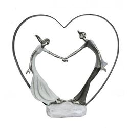 Multi Color Be My Valentine Cold Cast Bronze Sculpture