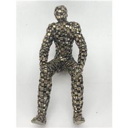 Abstract Modern Art Male Cold Cast Bronze Statue