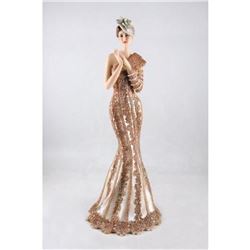 Fashionable Creative Resin Crafts Sexy Lady Cold Cast Bronze Figure