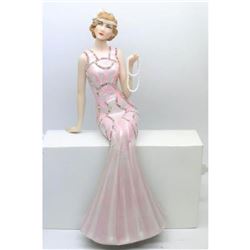 Pink Cocktail Dress Cold Cast Bronze Sculpture