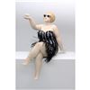 Image 1 : Cold Cast Exaggerated Woman Sunbathing Cold Cast Bronze Sculpture
