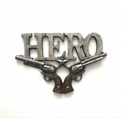Hero Plaque Trophy Wall Mount Bronze Effect Sculpture