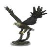 Image 4 : Stunning Eagle Genuine Hot Cast Bronze Statue on Marble Sculpture
