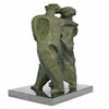 Image 2 : Abstract Couple with Baby Modern Art Bronze Sculpture