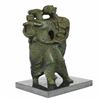 Image 5 : Abstract Couple with Baby Modern Art Bronze Sculpture