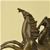 Image 2 : Dual Horses Modern Art Abstract Bronze Sculpture