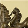 Image 3 : Dual Horses Modern Art Abstract Bronze Sculpture